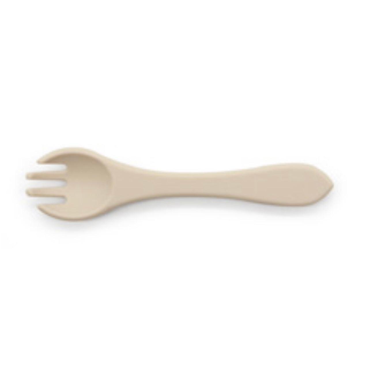 Siliconen kom en bestek Beige