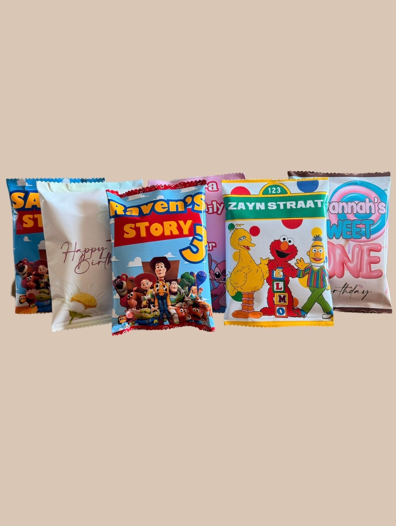 Gepersonaliseerde chipszakjes